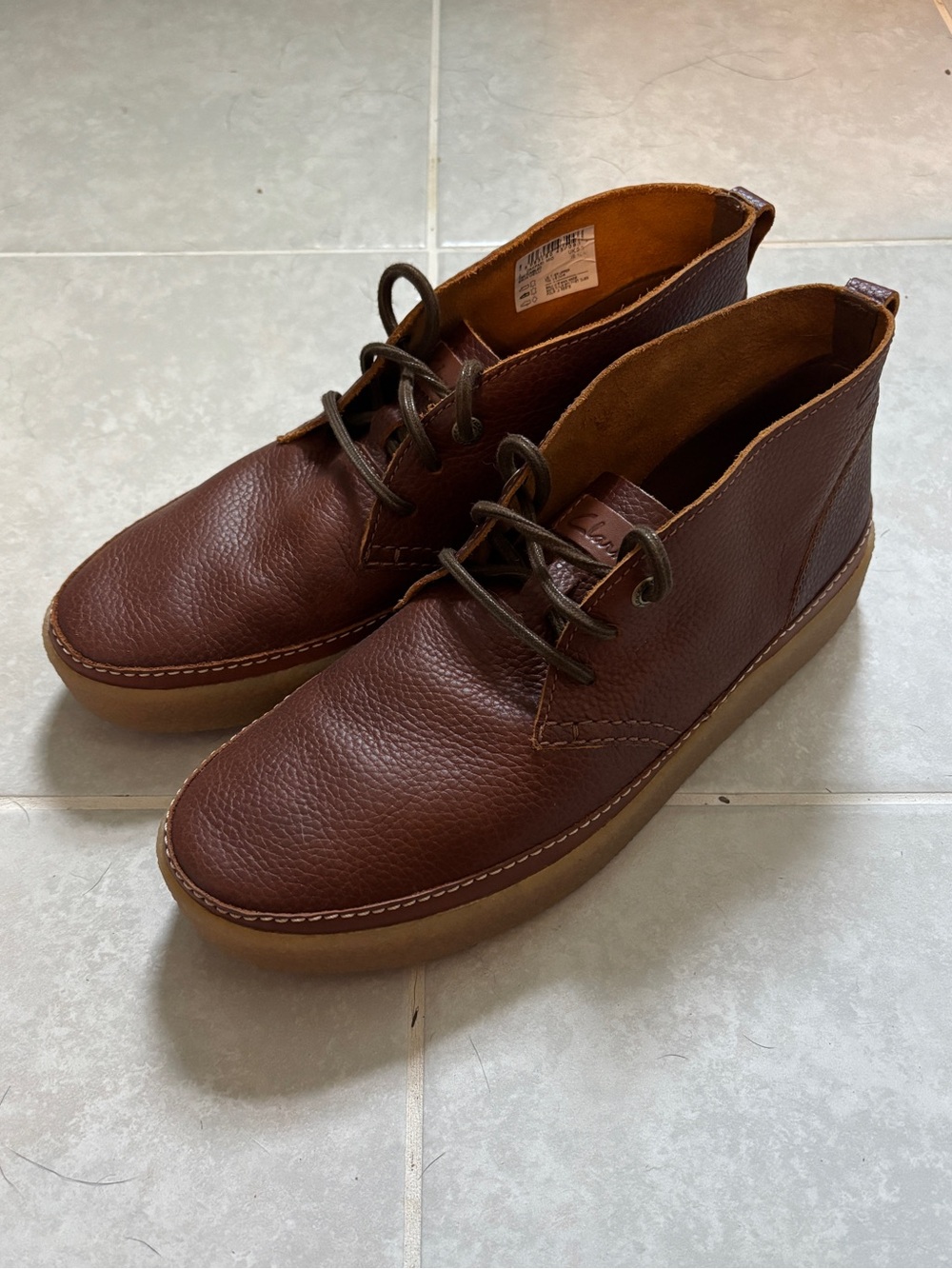 Clarks Men’s Brown Leather Chukka Boots